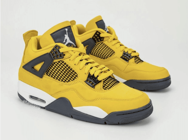Nike Air Jordan 4 Retro 'Lightning' 2021 Yellow/Black
